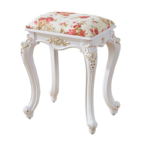 Repose-pieds salon rembourré et tabouret de vanité en velours