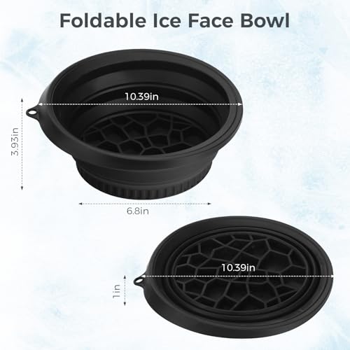 Image of Face Bowl for Ice with Built-In Icetray,Black