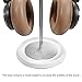 Headphone Stand, Curved Headset Stand with Storage Tray, Heavy Base Gaming Headset Holder for AirPods Max, AirPods, AirPods Pro, Beats, Bose, Sennheiser, Sony and More (White)