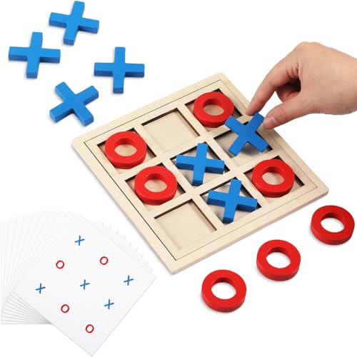 Juego de Mesa Gigante Tres en Raya de Madera miniatura 1