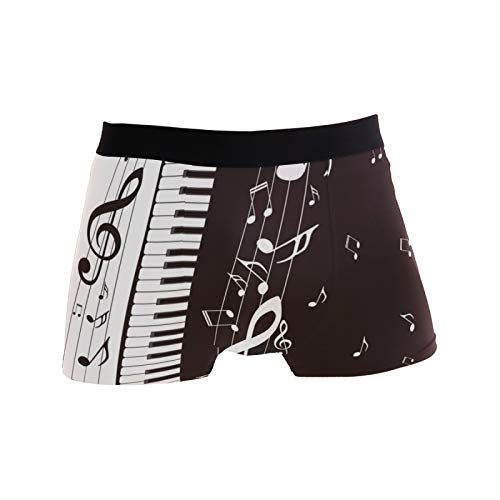 Linomo Calzoncillos tipo bóxer para hombre, con notas musicales, ...
