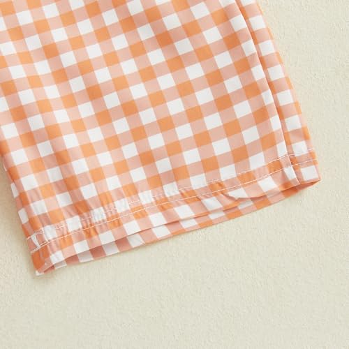 Image of Toddler Baby Boy Easter Rabbit Outfit Short Sleeve Bunny Carrot Smocked T-shirt Elastic Waist Shorts Summer Clothes