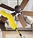 Flexible Fan Blade Cleaner Chenille Duster, Washable Hand Duster for High Ceiling, Removable & Bendable Brush Head Fits All Extension Poles with Standard US Acme Thread (Pole Sold Separately)