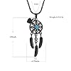 Imrsanl Cremation Jewelry Dream Catcher Urn Necklace for Ashes for Women Men Feather with Flower Keepsake Memory Jewelry Heart Urn Pendant for Human Pet Ashes