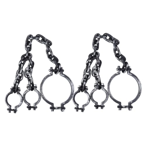 Chaînes de prison Halloween réutilisables 102X165 CM accessoires réalistes