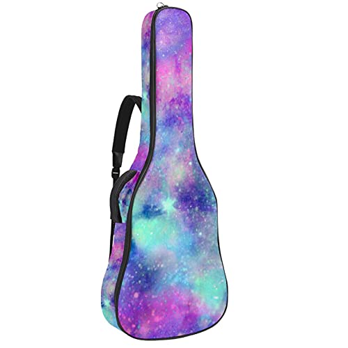 Housse de transport pour guitare classique et folk <106cm motif ciel étoilé avec bandoulière