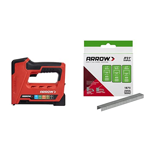 Arrow ET501C Cordless 5-in-1 Staple Gun Bundle