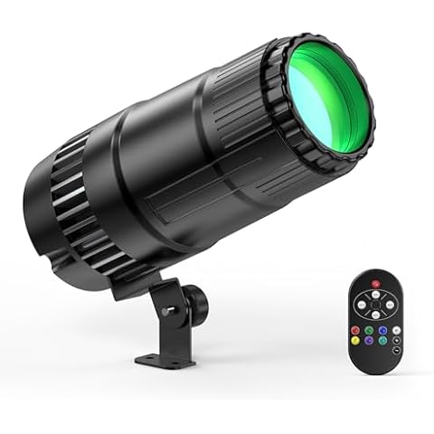 20W RGBW LED Beam Spot Lights Stage and Spot Size Adjustable, Dimmable and Remote Control Light for DJ Disco Party Bar Club Show Wedding Cover