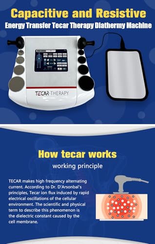 Máquina de diatermia Tecar para terapia, CET y RET para rehabilitación deportiva y fisioterapia, frecuencia 300~448 kHz, 300 W miniatura 2