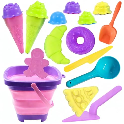 Lubibi Sandspielzeug Set für Kinder,Sandkasten Spielzeug,mit Faltbarer...