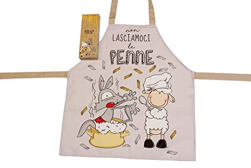 Grembiule Happy People. Messaggio: Non LASCIAMOCI Le Penne.