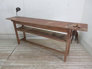 Amazon.co.jp: 古い木味の横長テーブルK782アンティーク家具作業台 Amazon.co.jp: 古い木味の横長テーブルK782アンティーク家具作業台