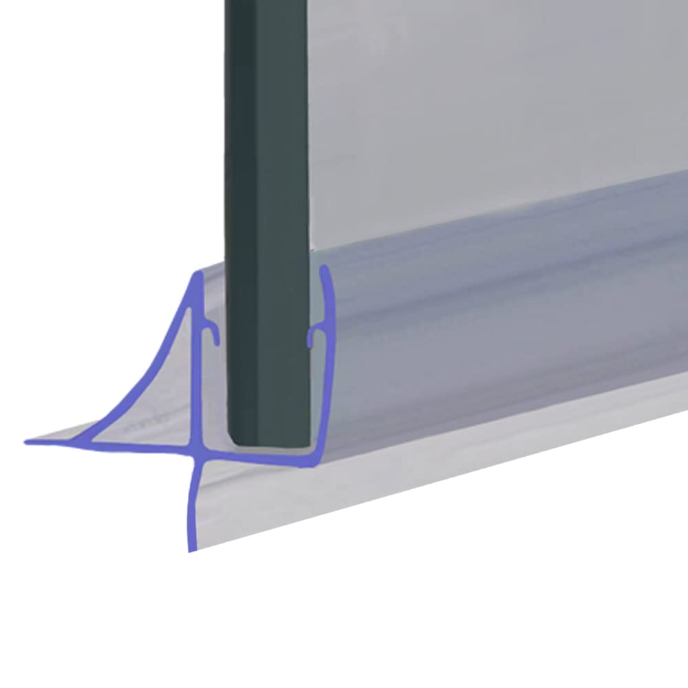 Shower Seal Uk Ltd Shower Or Bath Screen Door Seal | Fits 3 Or 4Mm Glass | Seals Gaps Of Up To 6Mm | 80Cm, 90Cm, 140Cm Or 200Cm Long | Clear | Seal145 (80Cm)