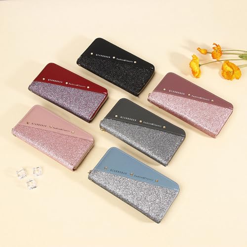 Wallet for Women Clutch Single Zip Around Credit Card Holder Leather Women's Wallet Large Capacity3