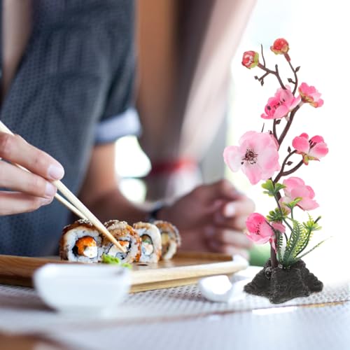 Plateau de fleurs de prunier décoration asiatique zen - 8
