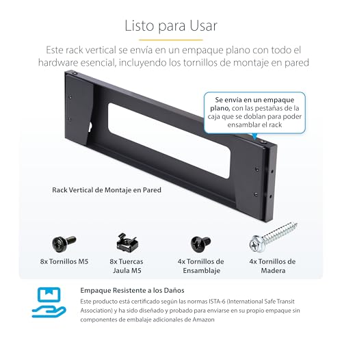 Soporte vertical para paneles de parcheo de 19 pulgadas en paredes estrechas 5