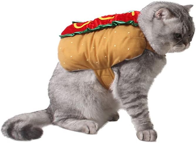 balacoo 2pcs Warm Decorative Dog Cat Costume for Christmas Halloween Stylish Pet Clothes Easy to Wear for Parties Festival Supplies for Dogs Cats