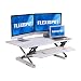 FlexiSpot M3W Standing Desk - 47" Wide Platform Adjustable Stand up Desk Computer Riser with Removable Keyboard Tray (L Size White)