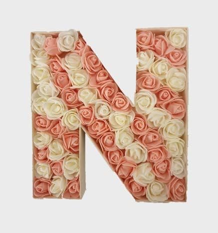 22cm DIY Wooden Fillable Letter N, Fillable Letters & Numbers Shapes