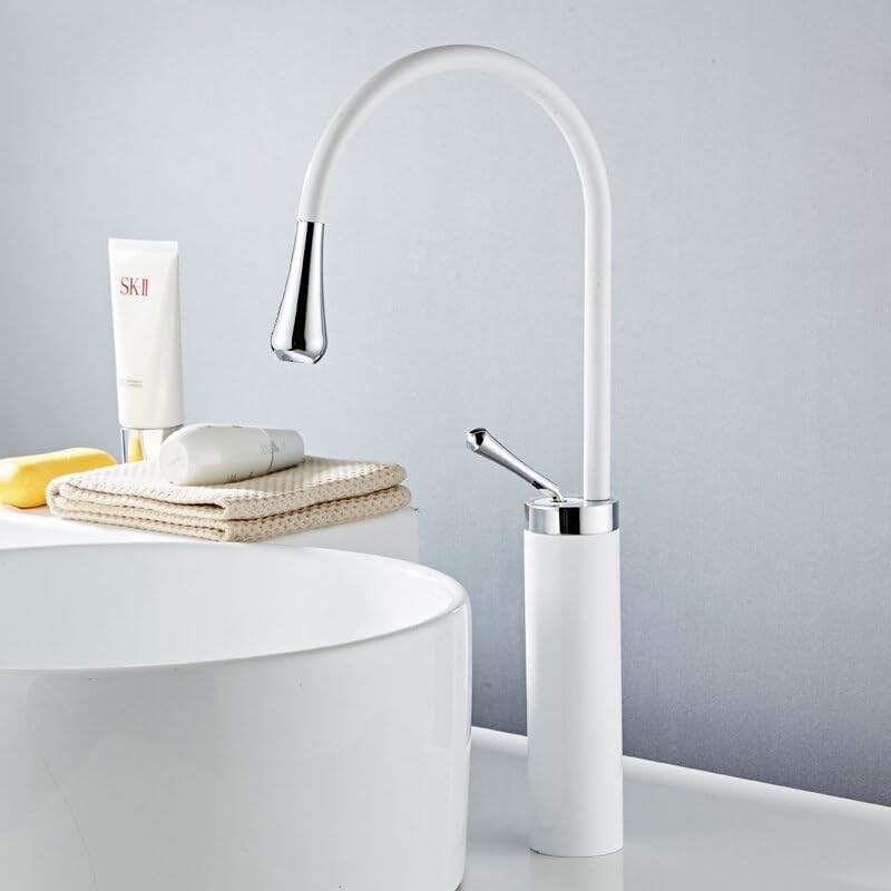 Robinet d'eau froide et chaude rotatif à 360 avec mitigeur en laiton durable