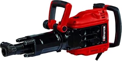Einhell Martillo demoledor, 1700 W, 50 J, portaherramientas SDS hex, empuñadura amortiguadora de vibraciones, cincel puntiagudo, plano, carro de transporte y almacenamiento incluido