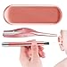 Moreeulsi Ear Pick con luce | Pick rimozione cerume | Cucchiaio a doppia estremità per cerume, set di cucchiai a molla per casa, viaggi, viaggi di lavoro immagine