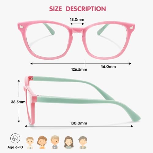 Image of Blue Light Blocking Glasses for Kids Boys Girls Computer Glasses TR90 Unbreakable Anti-Glare UV400 age 2-18 | CHEERS DEVICES Blue Light Blocking Glasses for Kids Boys Girls Computer Glasses TR90 Unbreakable Anti-Glare UV400 age 2-18
