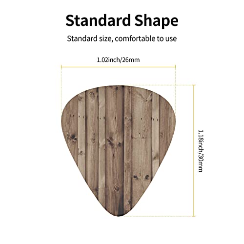 Jeu de 12 médiators de guitare en grain de bois pour guitare acoustique, guitare électrique, contrebasse, ukulélé - Les Beatles, Paul McCartney, John Lennon, RIngo Starr, George Harrison Jeu de 12 médiators de guitare en grain de bois pour guitare acoustique, guitare électrique, contrebasse, ukulélé – Image 5