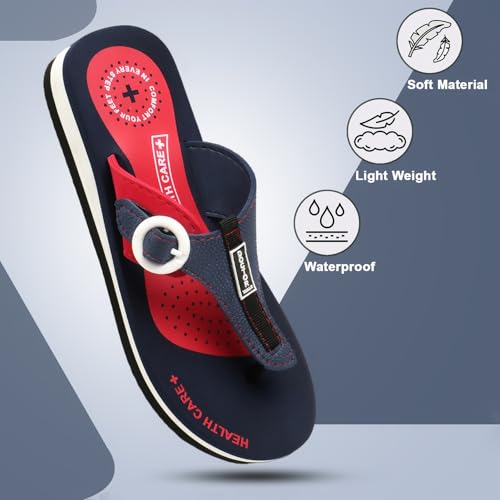 Image of Duosoft Flip Flop for Women | Soft Comfortable | Breathable | Fashionable | Stylish | Trendy | Super soft | Lightweight | Anti-Slip Sole | Indoor & Outdoor |DW-34-Brown