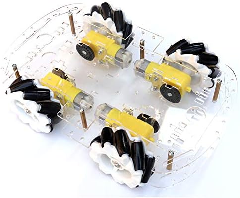 EMOZNY Mecanum Wheel Robot Kit 4WD Omnidirectional Wheels Smart Robot Car Chassis Kit