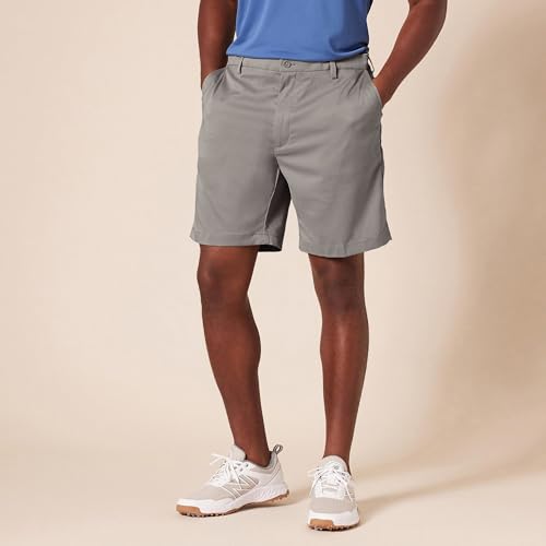 Image of Amazon Essentials Men's Classic-Fit 9 inch Inseam Moisture-Wicking Golf Shorts, Functional Pockets (Available in Big & Tall)