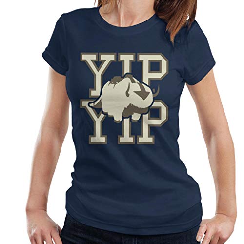 Cloud City 7 Appa Yip Yip Avatar The Last Airbender Women's T-Shirt Navy Blue