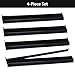 TIASUSAN 4PCS Mahjong Racks with Pushers for American Mahjong Tiles(Black), Mahjong All-in-one Tile Rack with Pusher Combo