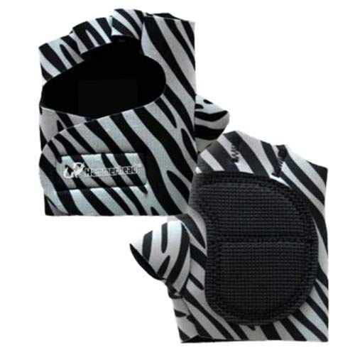 Luva de Musculação Feminina Zebra Hammerhead Academia Treino (P)