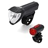 Fischer Led-verlichtingsset, met 360° vloerlamp voor meer zichtbaarheid en bescherming, oplaadbare batterijen met USB…