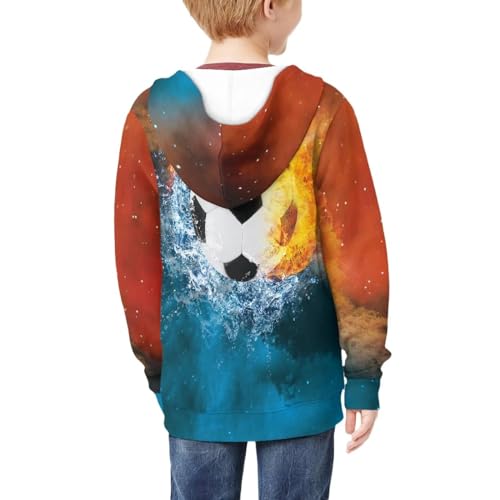 Image of Coloranimal Unisex Girls Boys Long Sleeve Casual Hoodies & Sweatshirts Tops Kids Zip Up Jacket Coat Age 6-16 Year