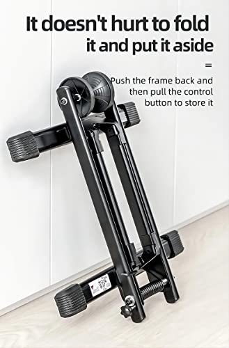 Hoffen Bike Floor Stand, Carbon Steel Bikes Stand Floor Indoor Home Garage Cycling Storage Fit 20"-29" Wheels- Folding Floor Stand Mountain Mtb & Road Bicycles Indoor Outdoor Garage Storage #TOP2