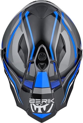 Berik MX313 Volstom Adventure Pro Enduro Hełm, szary/niebieski, M