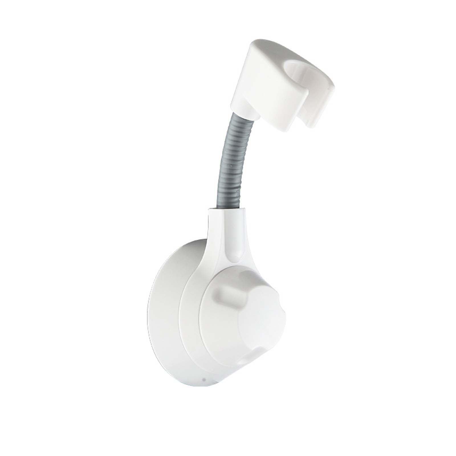 Shower Head Brackets, Universal Adjustment Shower Handle Holder and Moisture-Proof Hose(White)