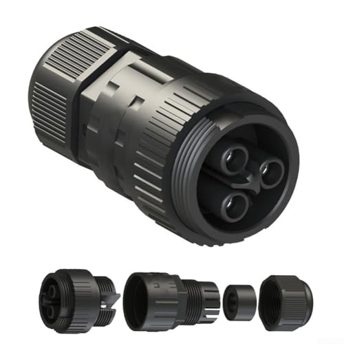 Conector de alimentación hembra AC 3 pines para APSystems EZ1 EZ1-M SOLAR Microinversor WiFi