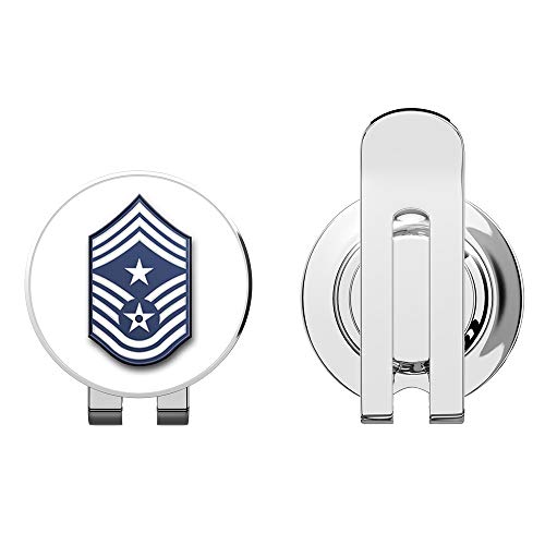 chief master sergeant cap - US Air Force Command Chief Master Sergeant Military Veteran USA Pride Served Golf Hat Clip with Magnetic Ball Marker