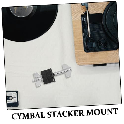 BESPORTBLE Brazo apilador para platillos de batería ajustable, accesorio para montaje de platillos que mejora la calidad y versatilidad del sonido compatible con estándar miniatura 3