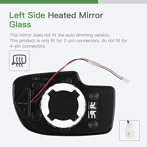 Scitoo Exterior Mirror Replacement Glass Driver Left Side Power Heated Signal Fit For 2003-2007 For Chevy Silverado Suburban For Gmc Sierra Yukon Replacement Tow Mirror #TOP5