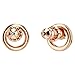 Swarovski Constella Stud Earrings with Clear Crystals on a Rose-Gold Tone Finished Post and Secure Back Closure