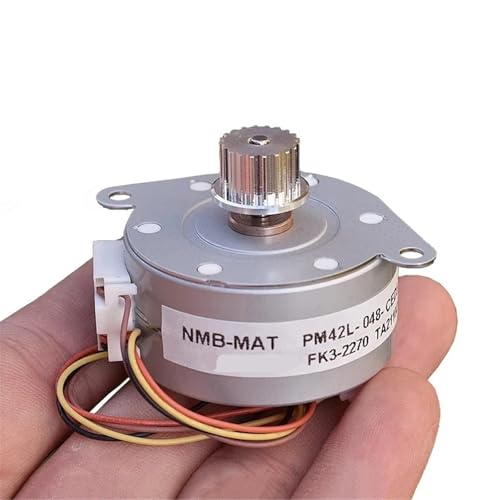 Moteur pas à pas PM42L-048 anti glissement avec sa poulie synchrone intégrée