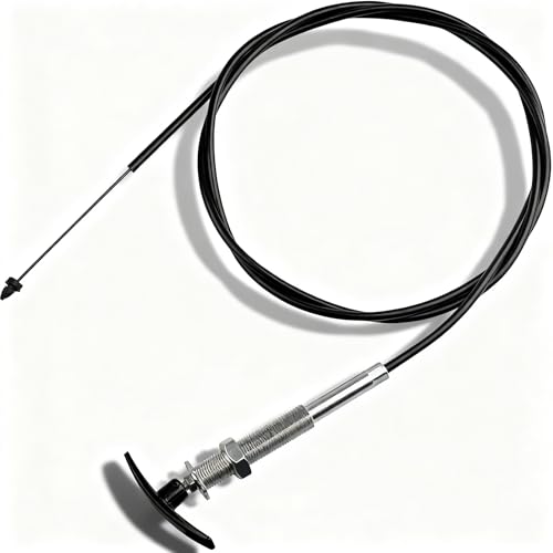 Image of TC96CNPB 96'' High Density Polymer Valve Cable - 8ft Flexible Sewer Waste Cable with Folding Handle, Fit for Valterra Bladex RV Camper, Replacement for TC96PB, 3 /8 Inch Core Diameter