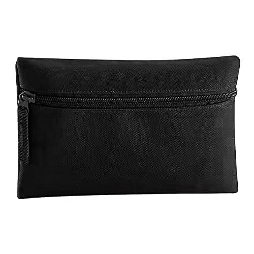 Quadra Classic Zip Up Pencil Case (One Size) (Black)