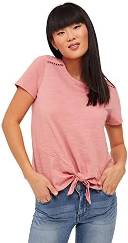 تي شيرت حريمي برقبة دائرية خفيف من Ardene 1A-AP33071-10 تي شيرت حريمي برقبة دائرية خفيف من Ardene 1A-AP33071-10