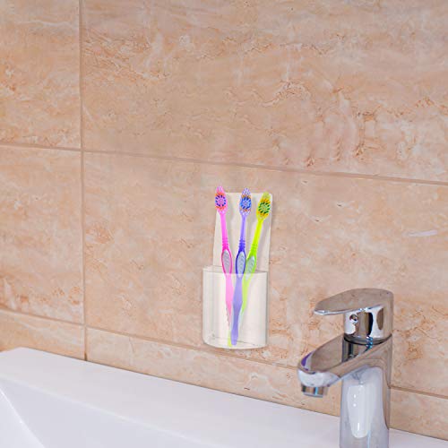 Support de télécommande mural en acrylique transparent, lot de 6 rangements - 7