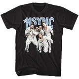 Women's NSYNC Justin Timberlake Silver Suits Men\'s T Shirt Shining Pop Music Album Merch